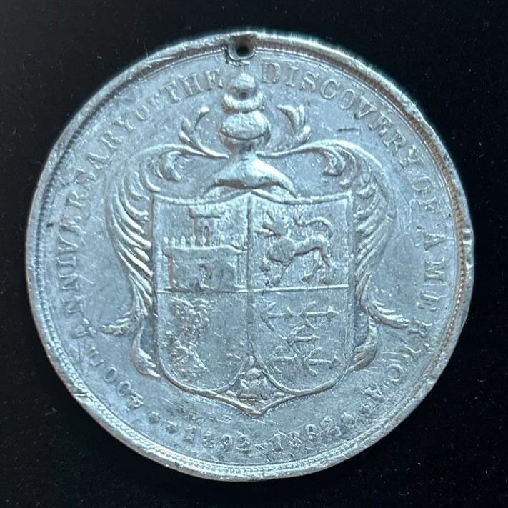 1492-1892 Discovery of America Christopher Columbus Bust So-Called Dollar HK-231