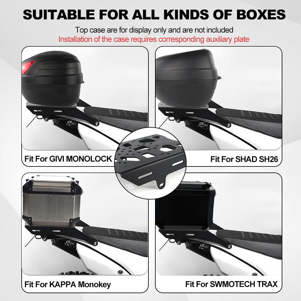 Fit For HONDA CRF250L 2012-2020 Rear Luggage Rack & Side Carrier Pannier Rack