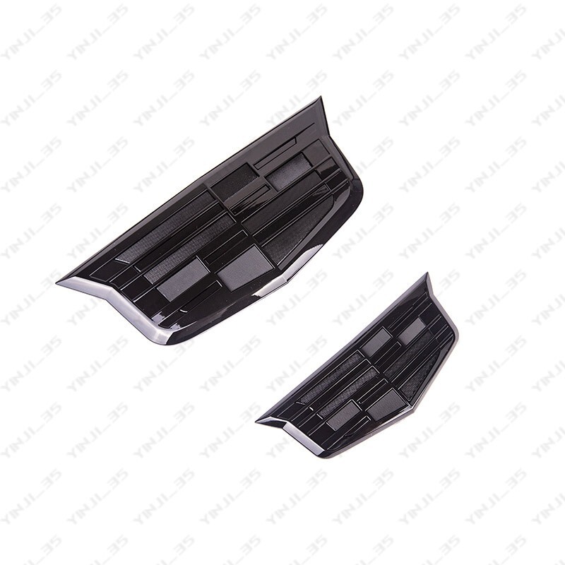 2Pcs Gloss Black Front Grill Trunk Lid Emblem Badge for Cadillac XTS ATS ELR