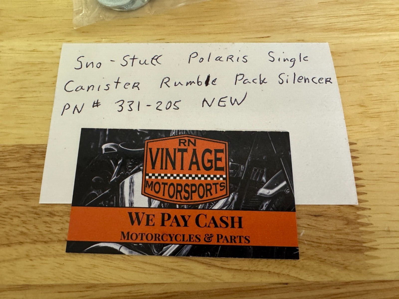 Sno-Stuff Polaris Single Canister Rumble Pack Silencer Part # 331-205 New