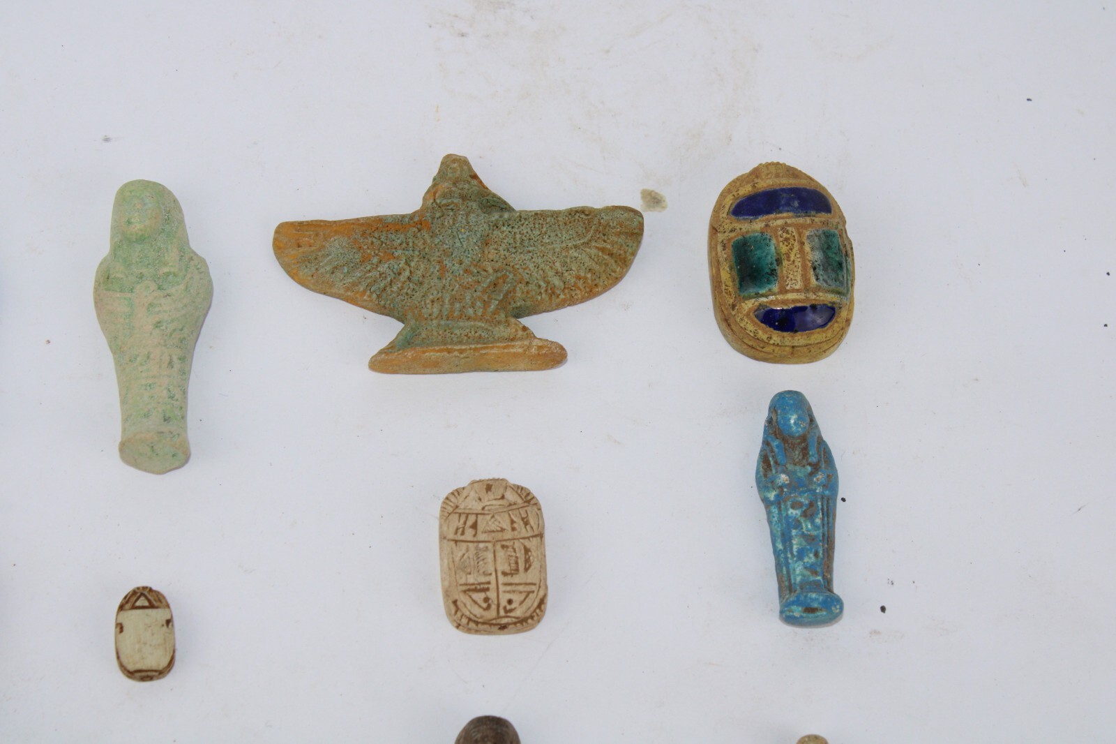 COLLECTION of 15 RARE ANCIENT EGYPTIAN PHARAONIC ANTIQUE Amulets (Egypt History)