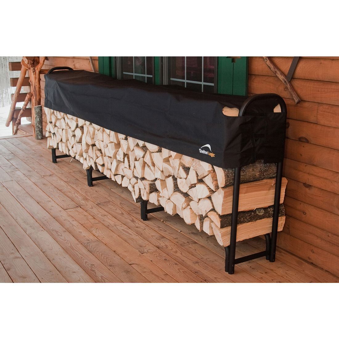 ShelterLogic Heavy Duty Firewood Rack, 12 ft.