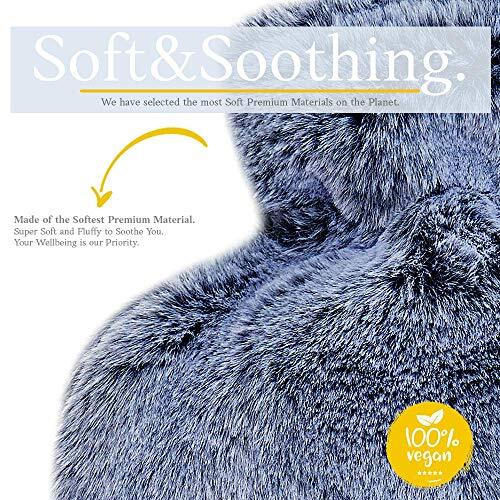 Hot Water Bottle with Soft Premium Cover 1.8L For Pain Relief,Cramps,Cozy Nights