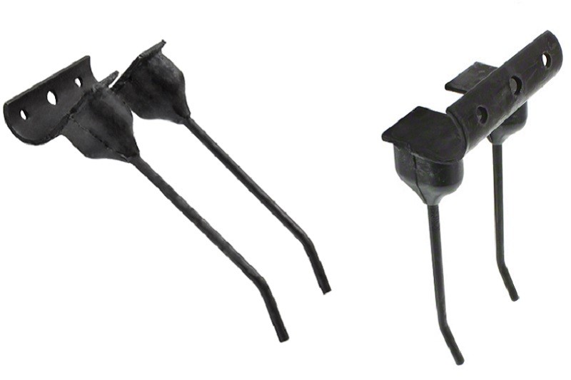 10 of Double Rubber Mount Rake Teeth 5.25" Tines x 2.375" Tine Gap RMT883 Farmer