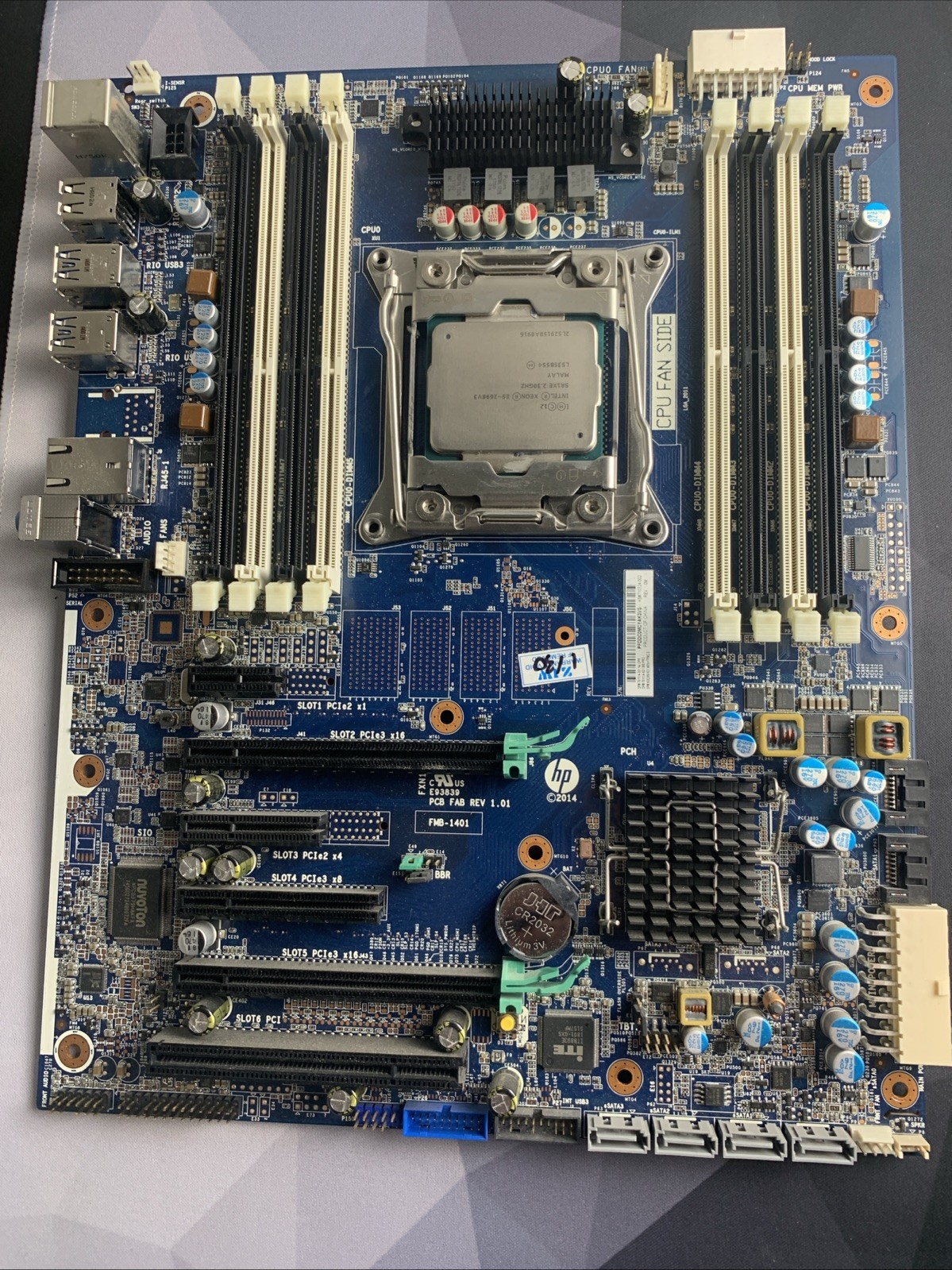 HP Z440 LGA 2011-3 Motherboard 710324-002 W/Heatsink & XEON E5-2698 v3 Working!