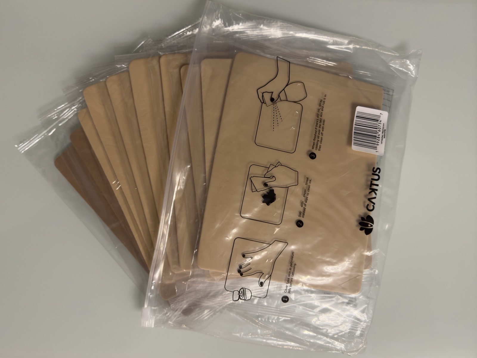 Tattoo Skin 12pcs 3mm Practice Double Sides Fake Skin For Tattoo Artist