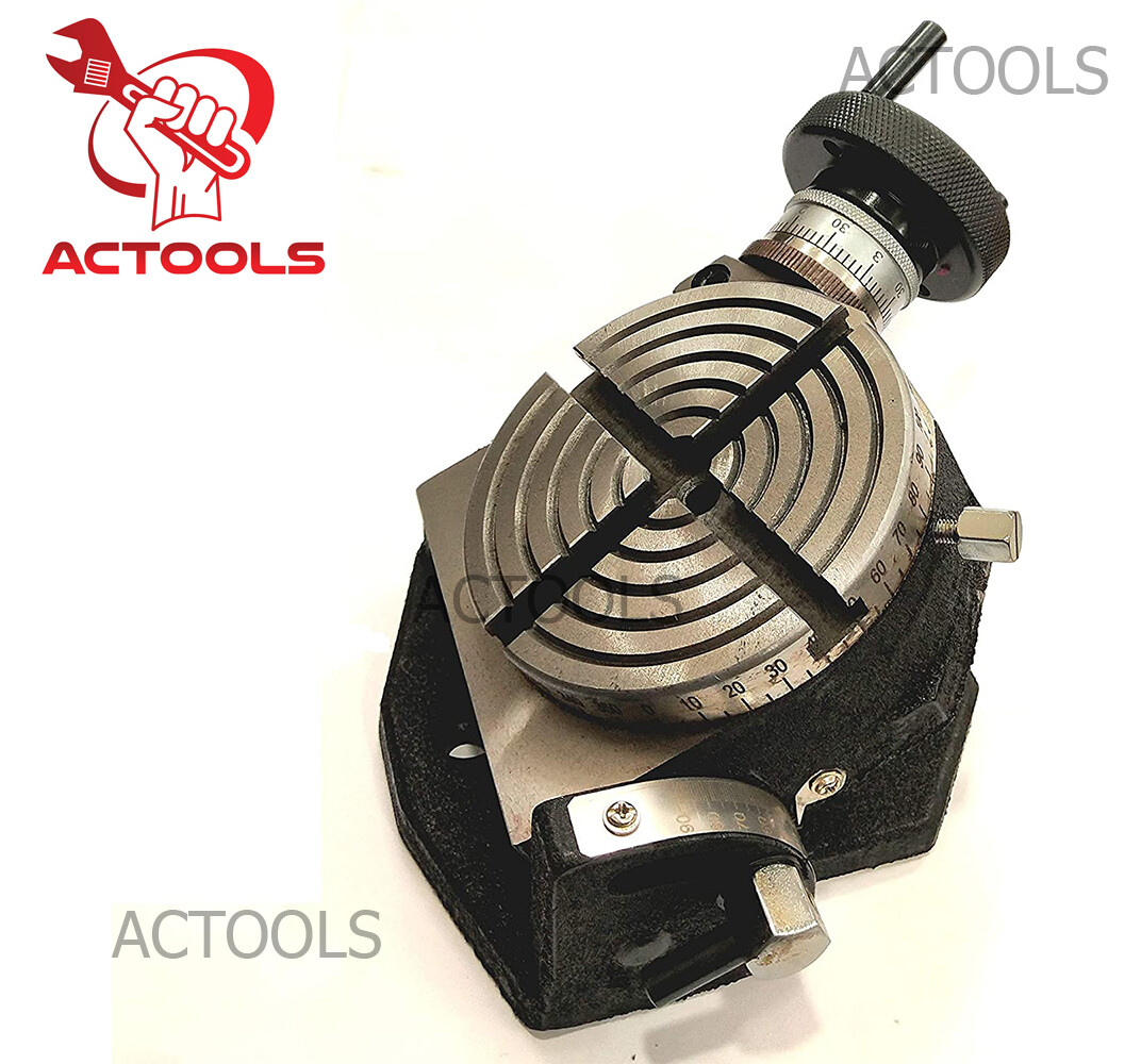4" Inch Tilting Rotary Table With 100 mm Self Centering Chuck And Backplate USA