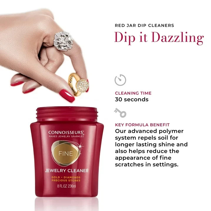 Jewelry Cleaner Solution Safely Clean All Jewelry Gold Silver Diamonds Stones