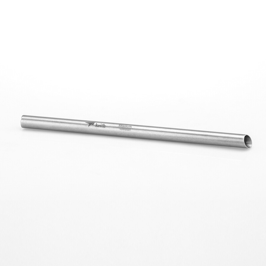 Keith Titanium Ti3702 Jumbo Straw (Custom Brush and Pouch Included)
