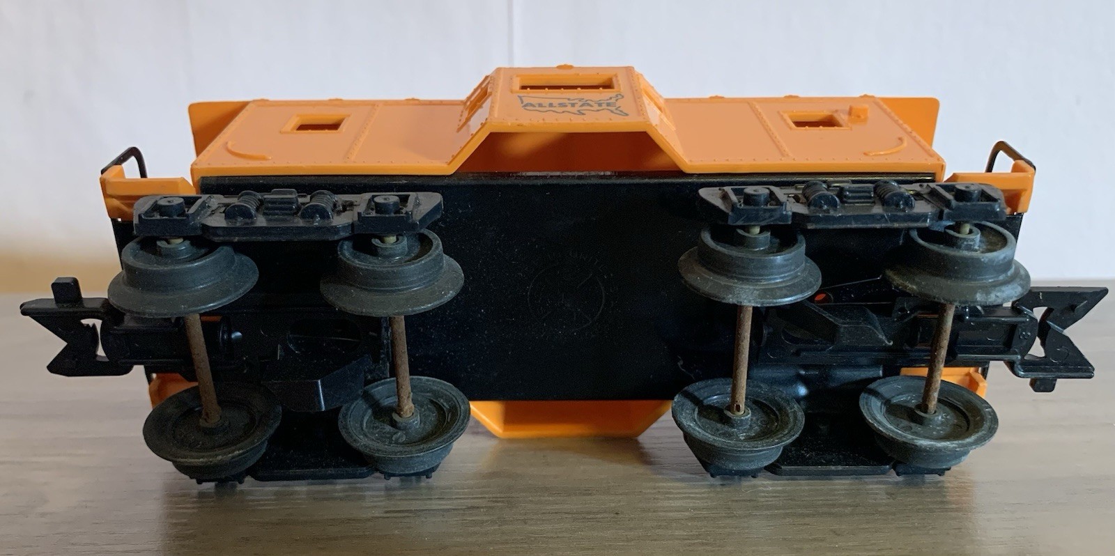 MARX train - Allstate bay window Caboose - O gauge - orange