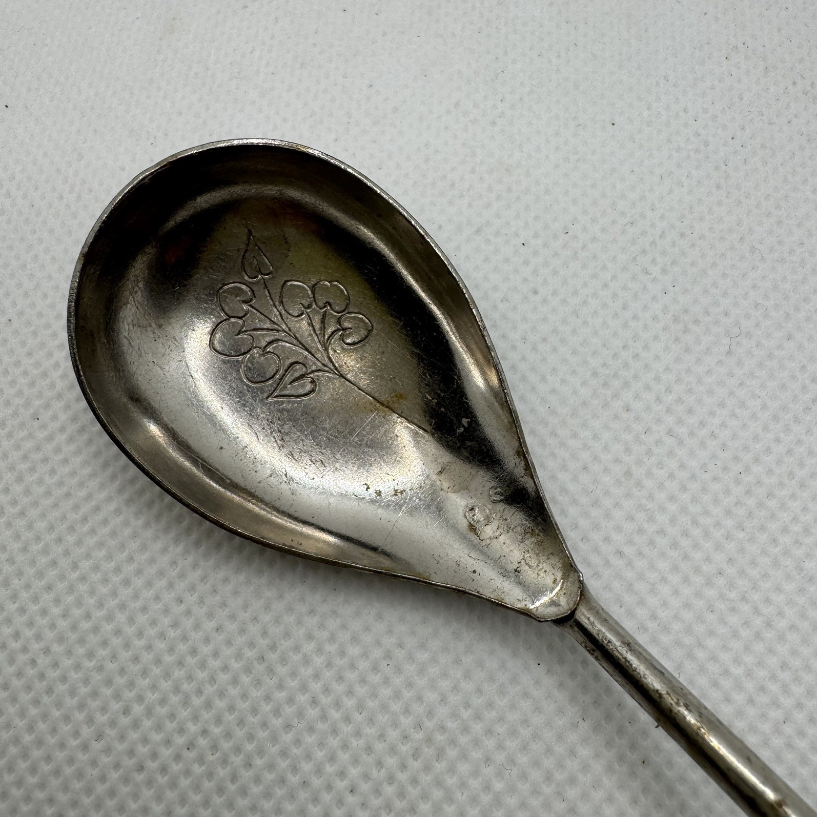 Vintage Cocktail Stir Spoon Muddler Stainless Steel Retro Red Handle