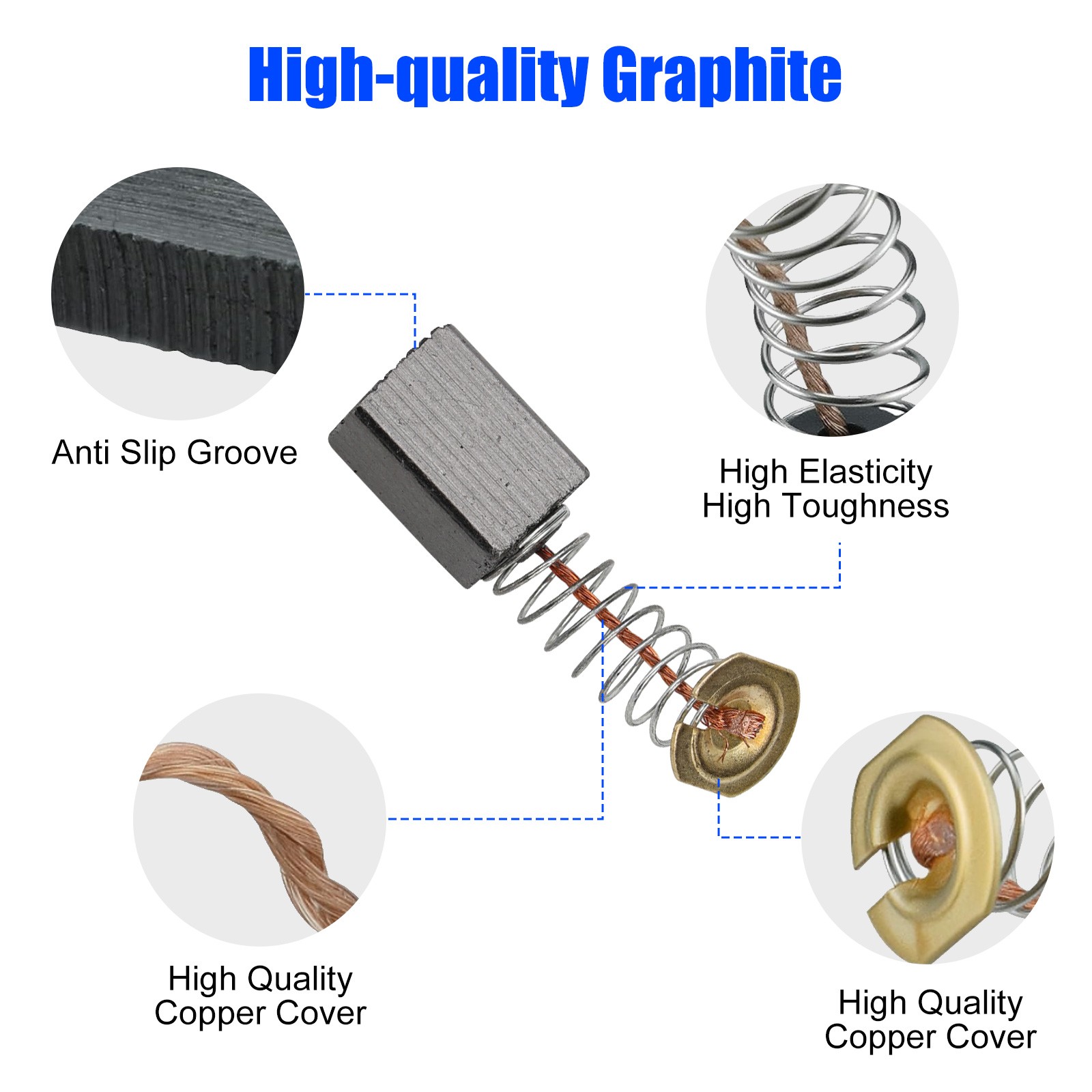 120x12 Sizes Universal Carbon Brushes Graphite Motor Brush for Drill Grinder Saw