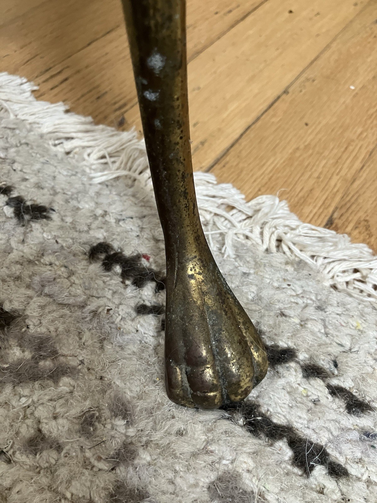 Antique Victorian Cast Iron Plant Stand 2-Tier Side Table