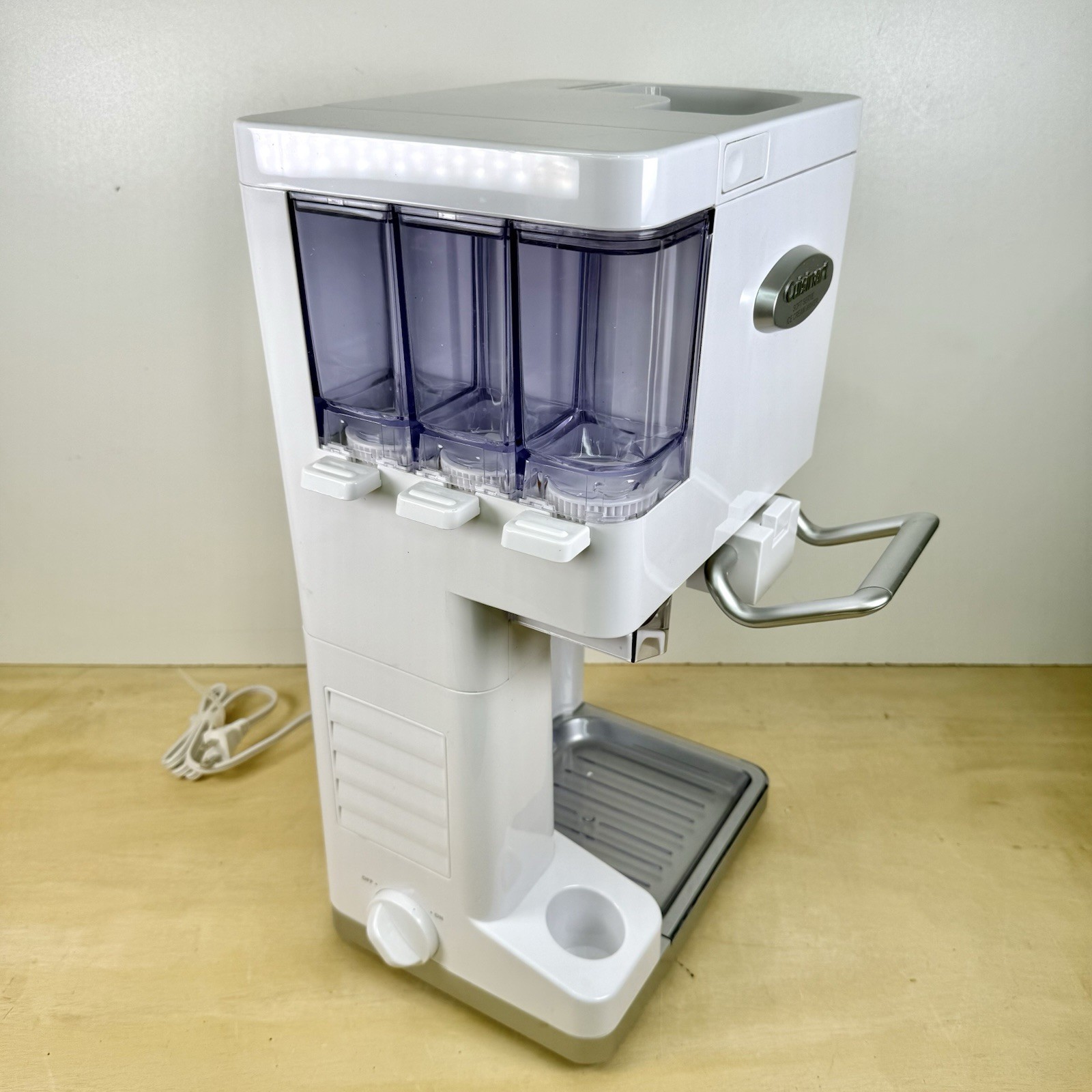 Cuisinart ICE-45 Mix It In Soft Serve 1.5 Quart Ice Cream Maker White - NEW!