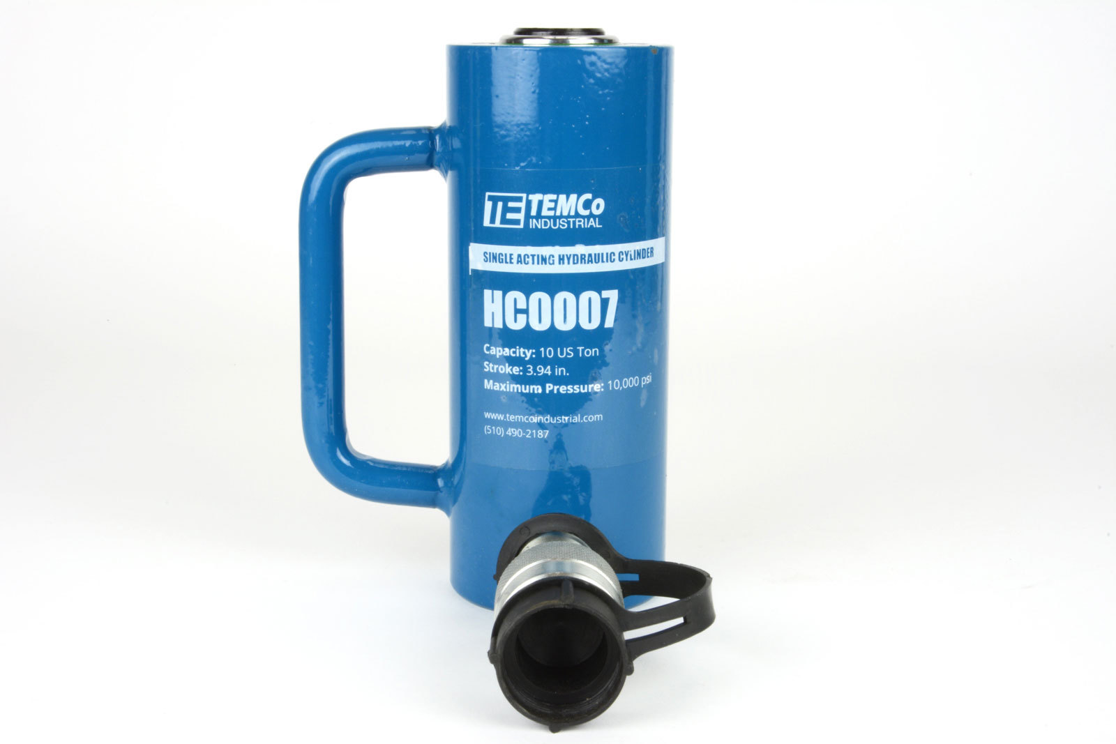 TEMCo HC0007 - Hydraulic Cylinder Ram Single Acting 10 TON 4" Inch Stroke