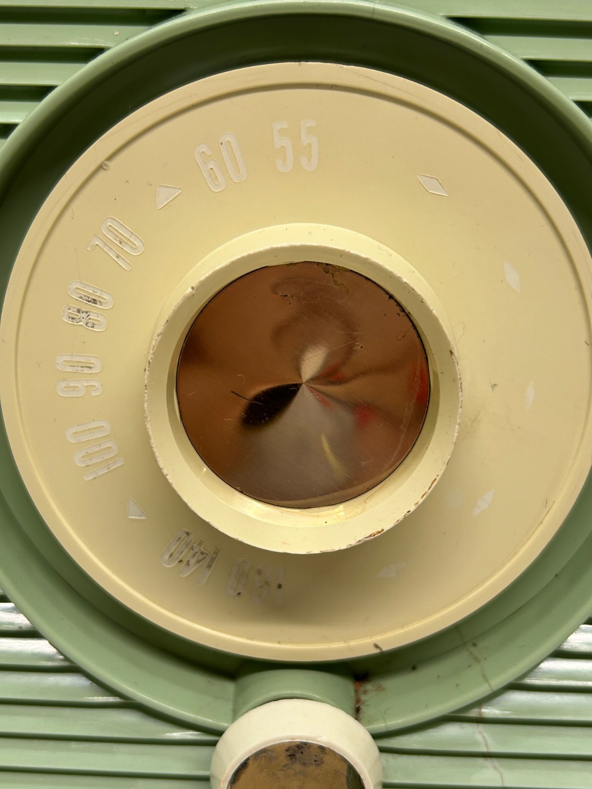 Vtg General Electric Maybe T-103A Mint AM Tube Radio MCM Powers On As Is