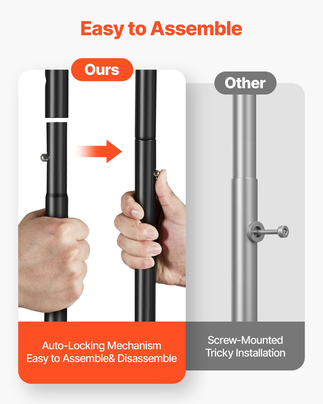 Uimoso Rolling Clothes Garment Rack with Wheels Adjustable Crossbar Side Hooks