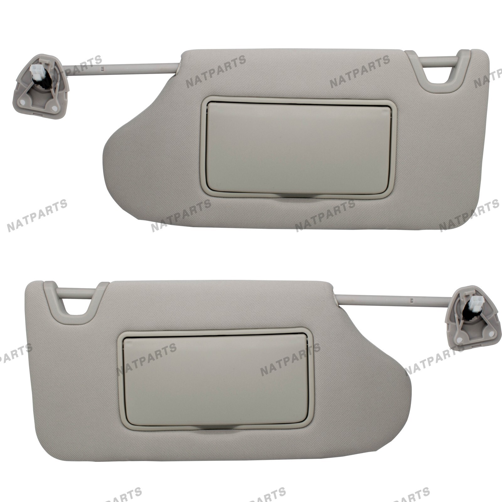 Pair Gray Side Sun Visor W/ Lights fits for 2013-2018 Nissan Altima 96401-3TA2A