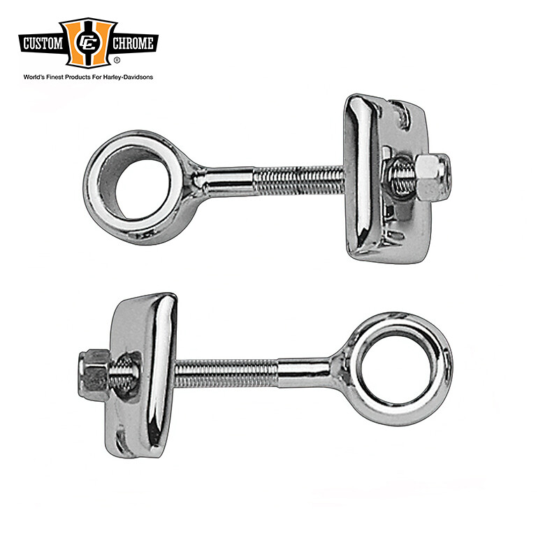 Chrome Rear Wheel Adjusters Fits For Harley Big Twin Sportster XL Repl.41530-84T