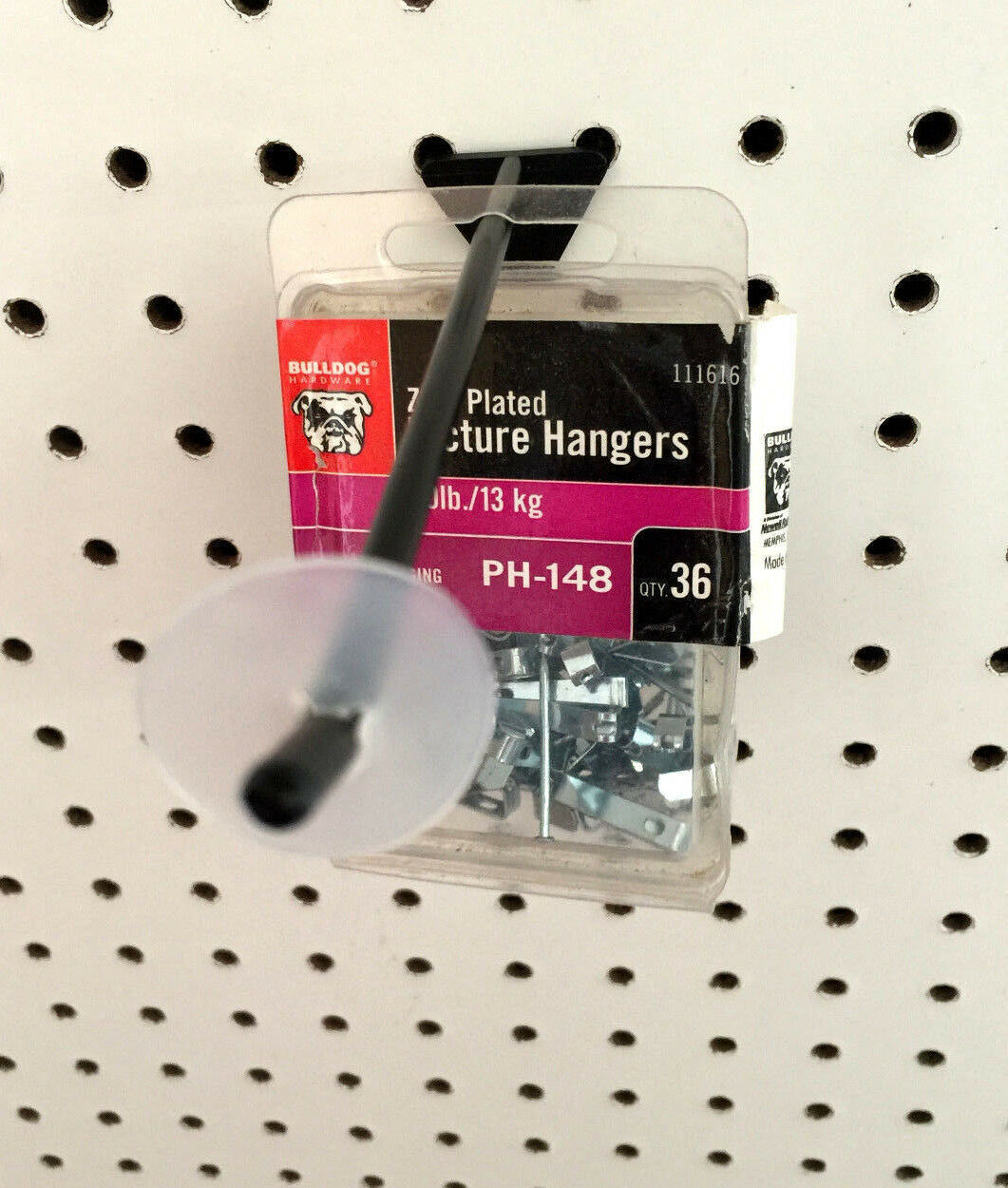 (100 Pack) Pegboard or Slatwall Peg Hook Product Stopper Retainer. 1" Nylon USA