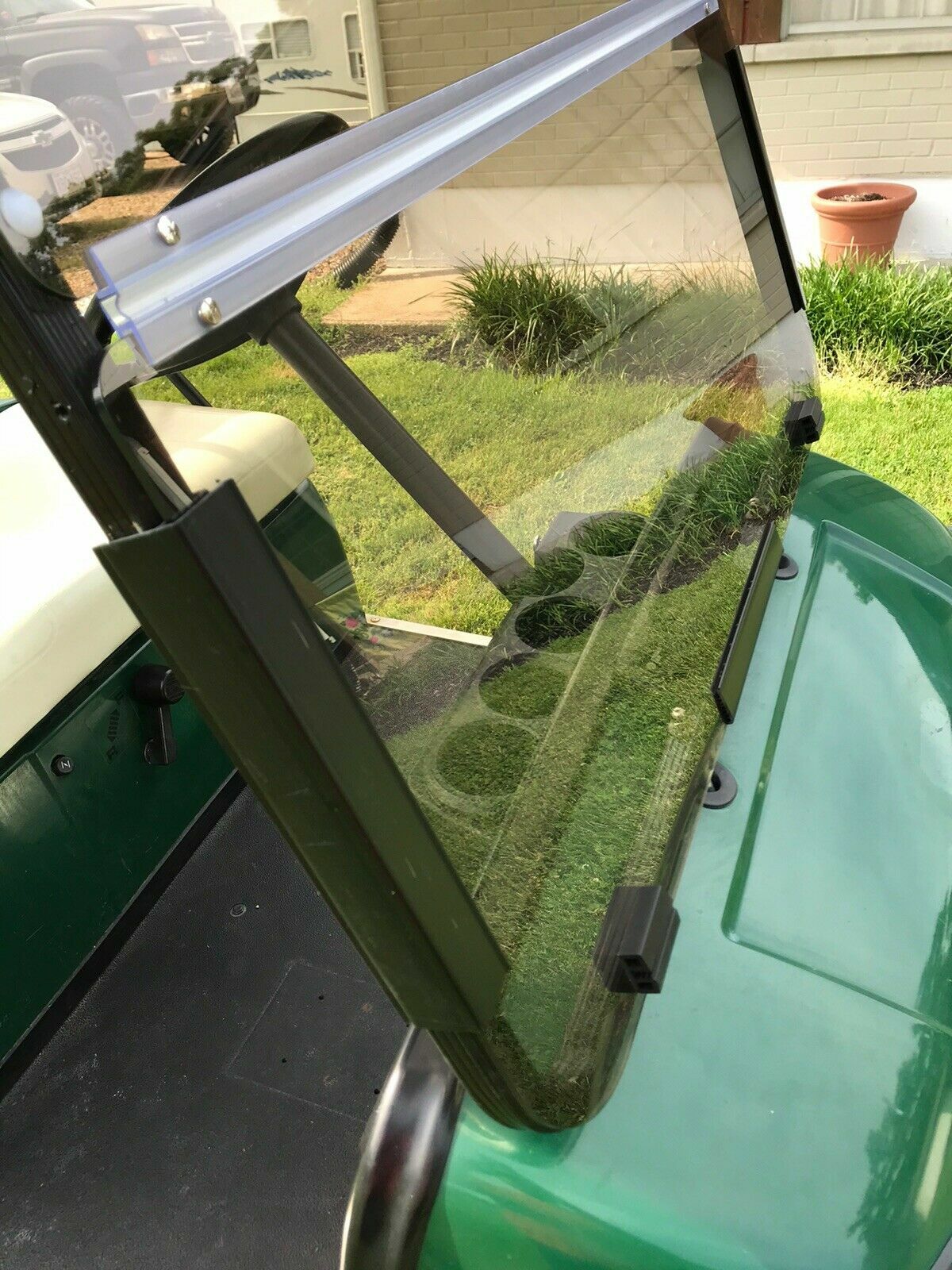 Tinted Windshield For Yamaha G22 2003-06 Folding Polycarbonate Golf Cart Part