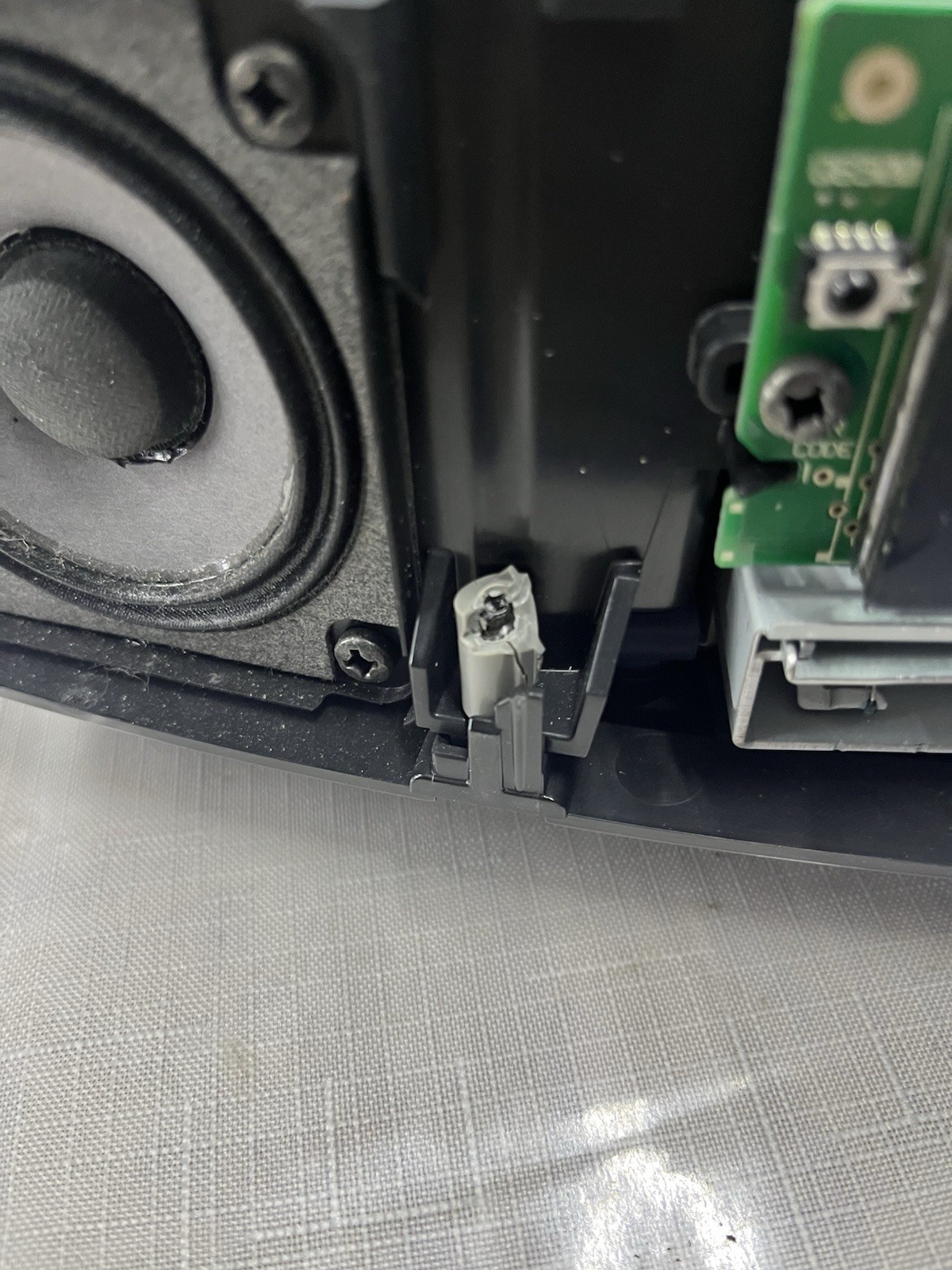 Bose Wave Music System Clock Radio CD/AM FM Silver Remote Control Read See Pics