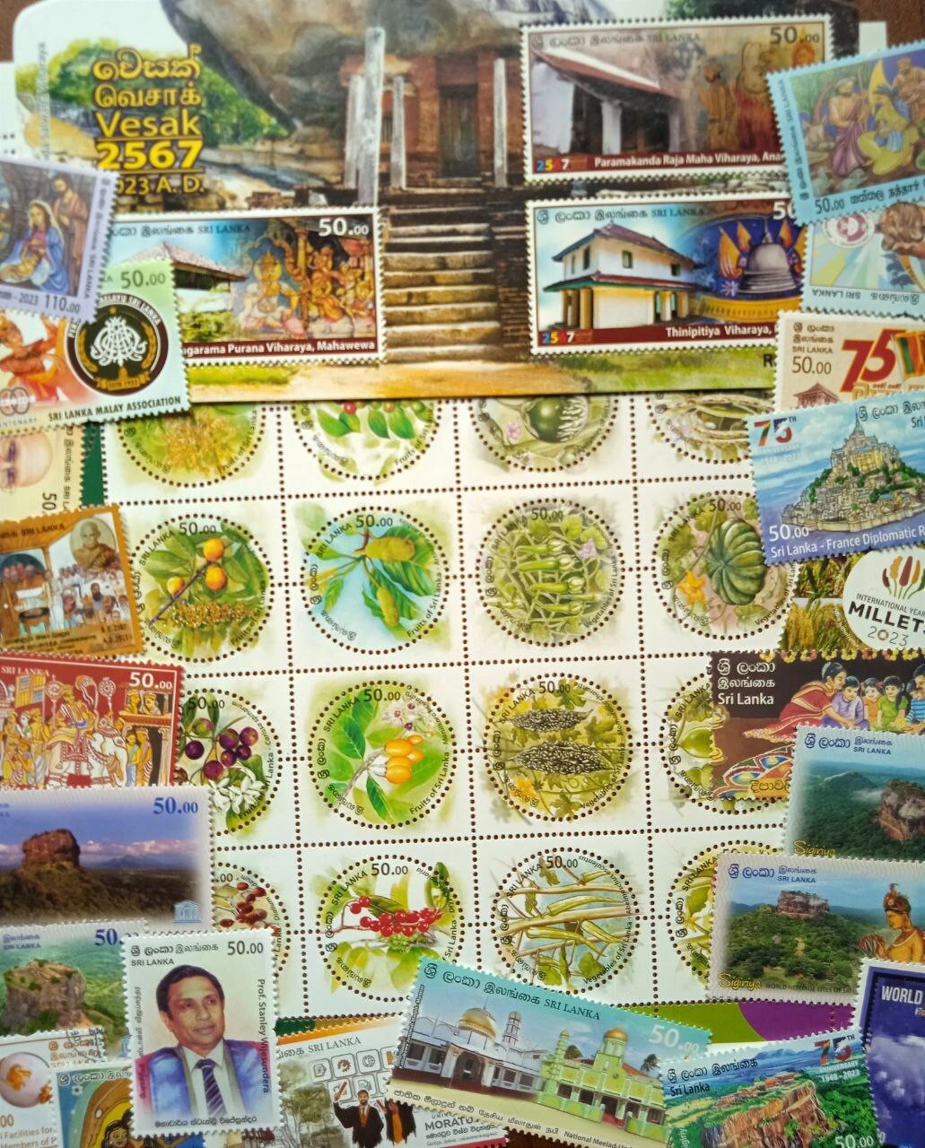 Sri Lanka Stamps Collection 2023 Year Pack Ceylon 45 Stamps