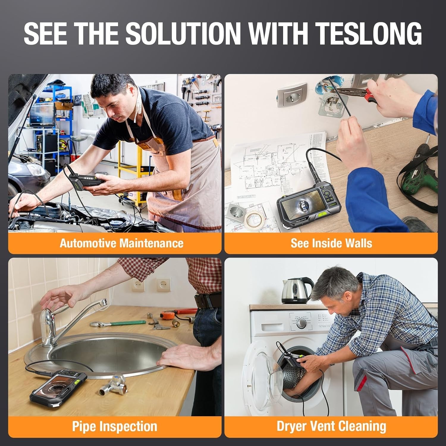 Teslong Endoscope Borescope Replacement Cable Compatible with NTS500, NTS300