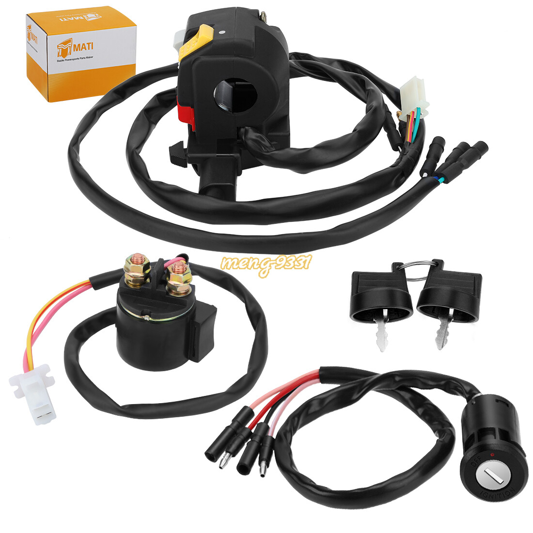 Handlebar Ignition Key Switch w/Relay for Honda FourTrax 300 TRX300/FW 1996-2000