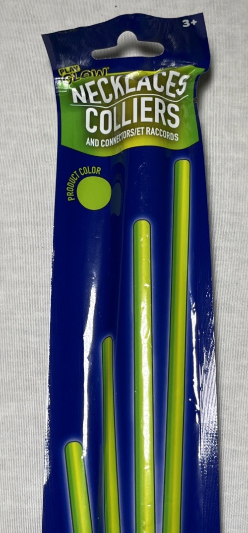 NEW! (Pack of 5) Green Glow Stick Necklaces w/ Connectors *FREE SHIPPING*
