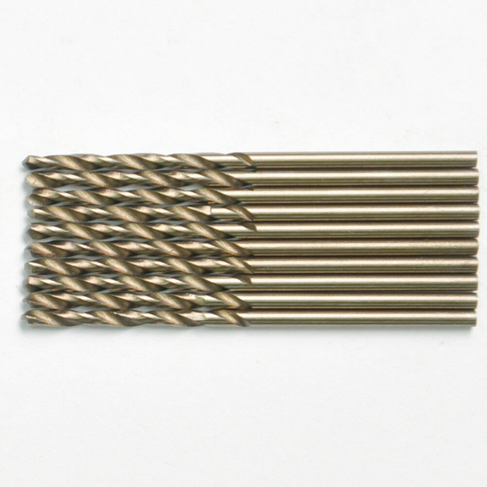 Drillforce 10PC 9/64" Cobalt Drill Bit Set HSS M35 Jobber Length Metal Drill Bit