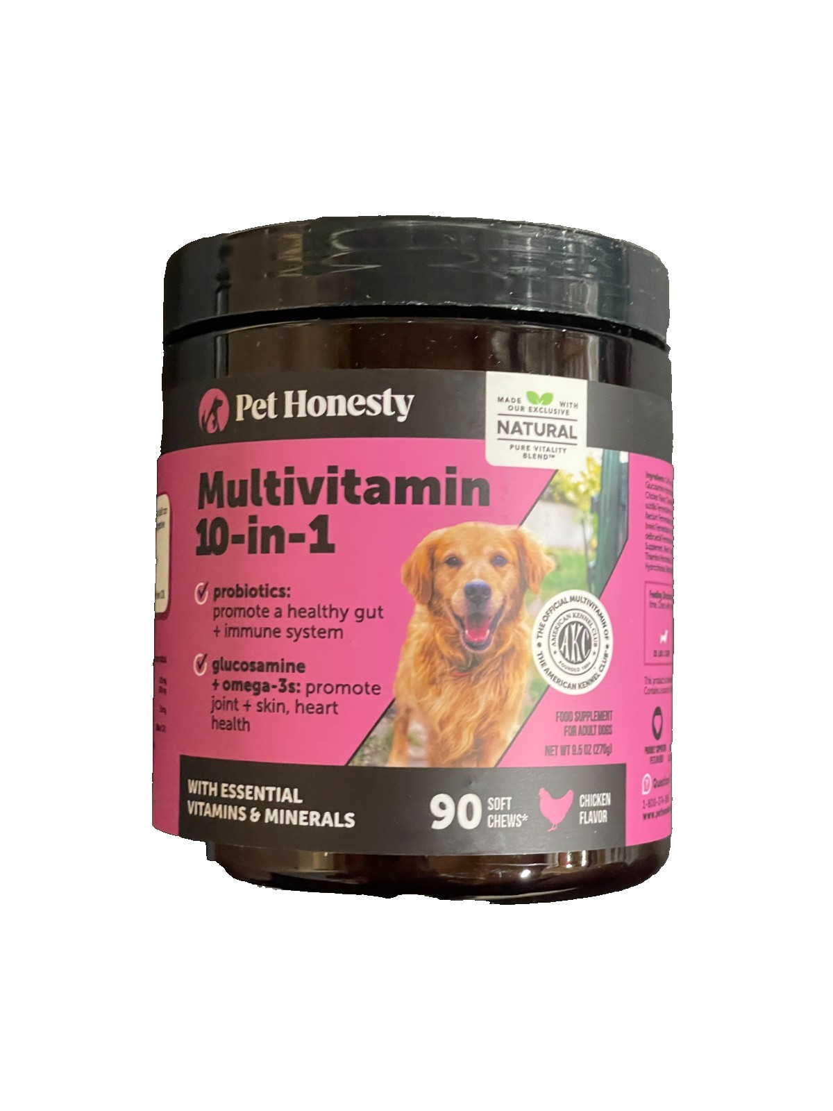 Pet Honesty Multivitamin 10-in-1 Chicken Flavor Supplement for Dog - 90ct PH13