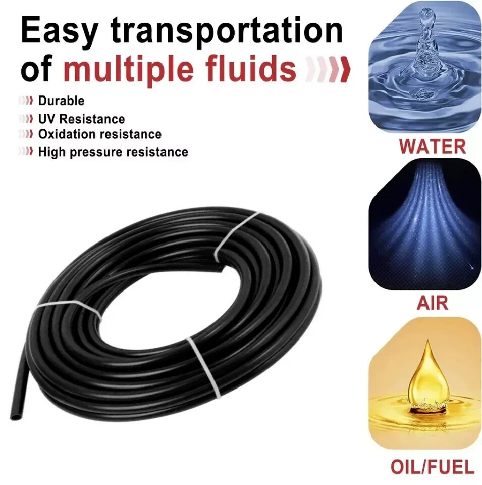 Air Line Tubing Kit 1/4'' OD 50ft Nylon Hose 1/4'' NPT Push to Connect Fittings
