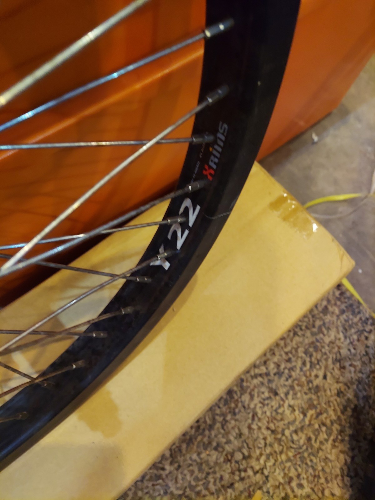 Sta Tru Made in USA Black 48 spoke 20Inch Wheel with 14 mm Axle Black