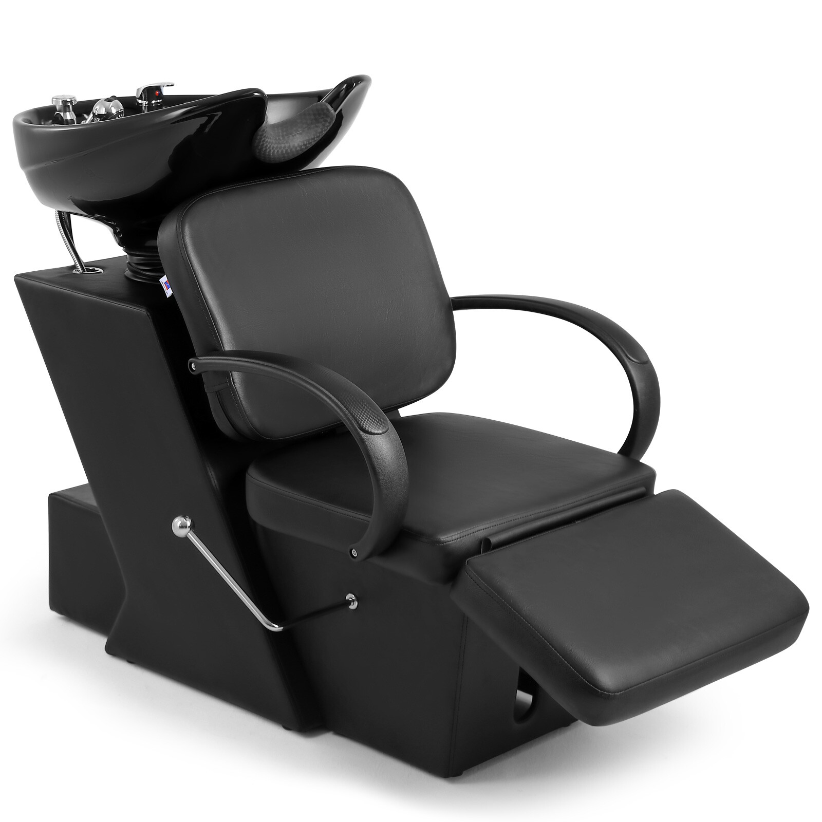 Artist Hand Backwash Barber Shampoo Chair Ceramic Bowl Sink Unit Salon Station