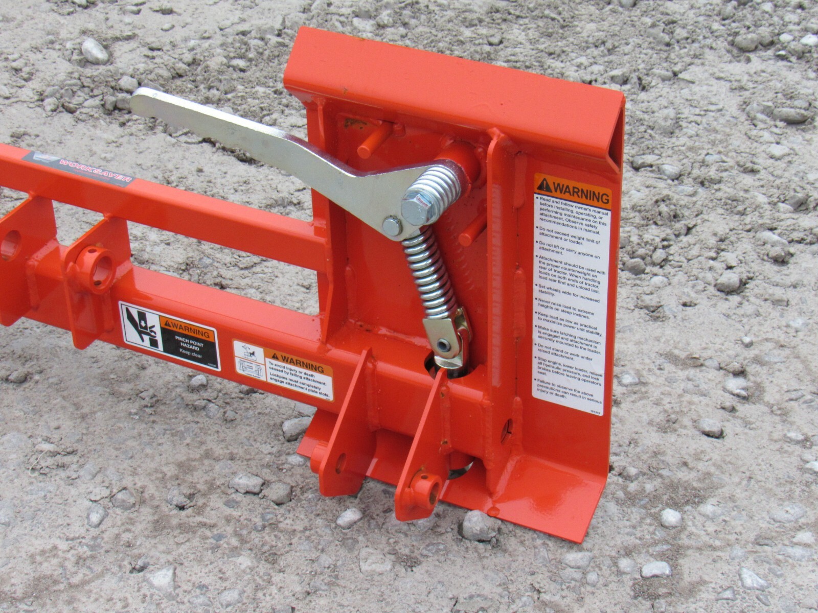 Kubota LA240 and LA243 Tractor Loader to Skid Steer Quick Attach Adapter 835130