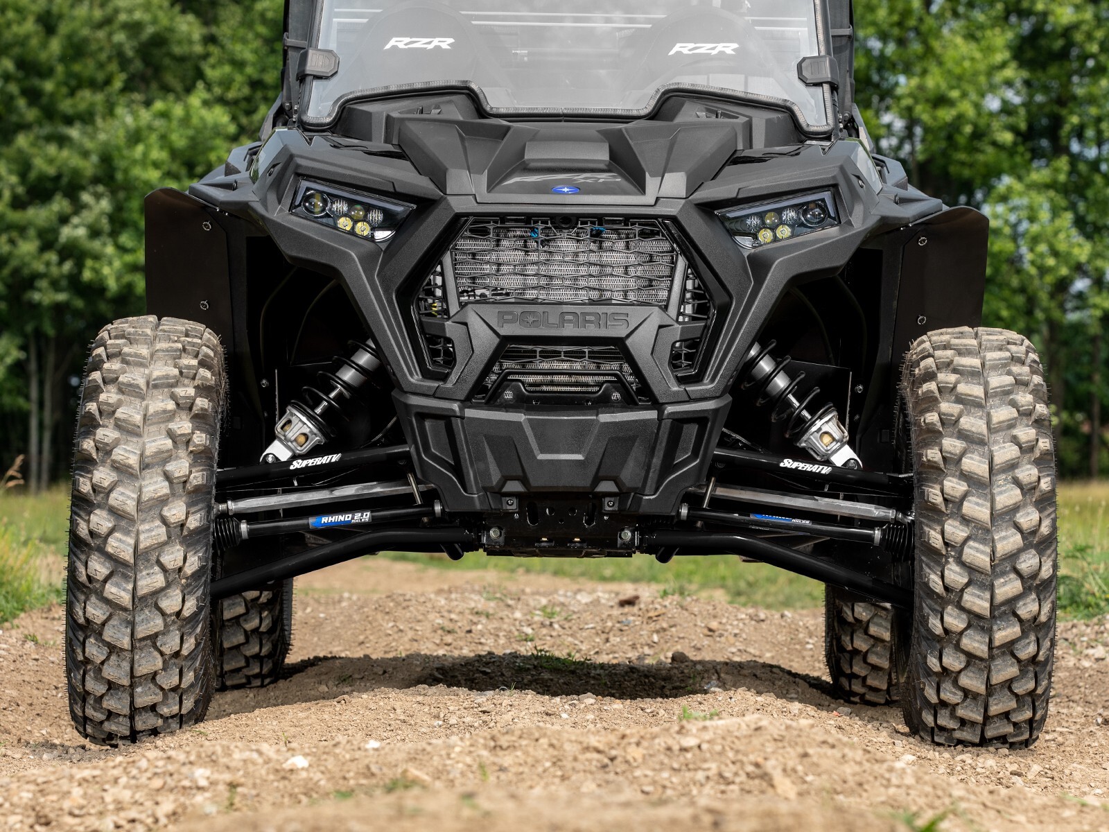 SuperATV High Clearance Forward Offset A Arms for Polaris RZR XP 1000 - BLACK