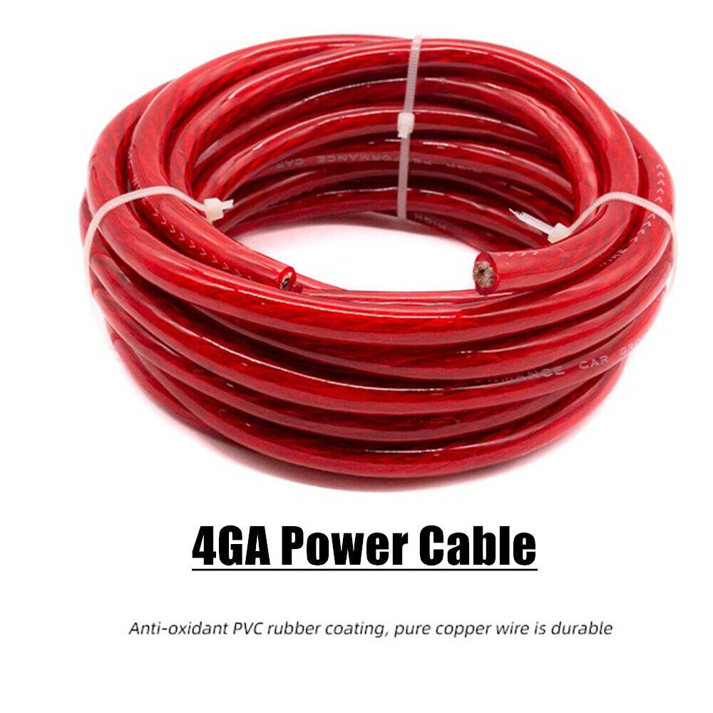 2300W 4 Gauge Car Audio Cable Kit Amplifier Install Amp RCA Subwoofer Sub Wiring