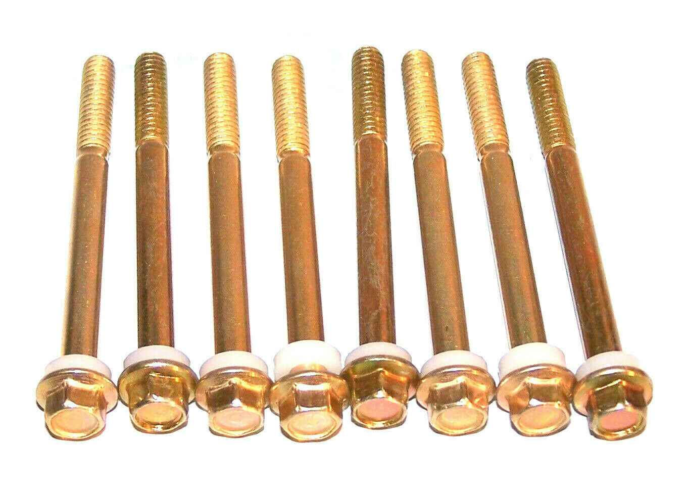 (8 Pack) Holley Carburetor Fuel Bowl Screws & Nylon Reusable Gaskets 2 1/2" Long