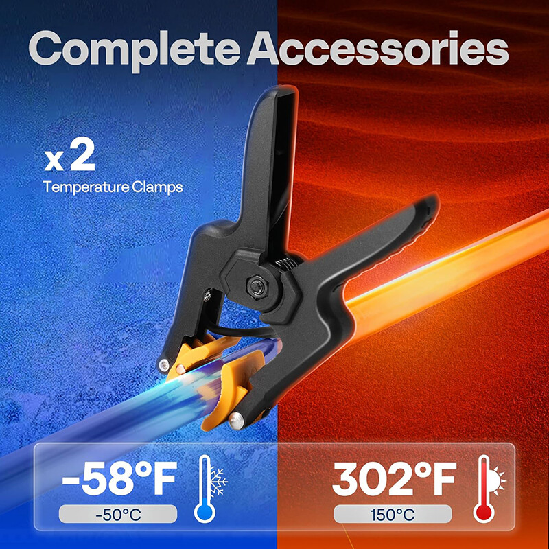 Digital HVAC Manifold Gauge Set Refrigeration AC Gauges for R1234yf R134a R410a