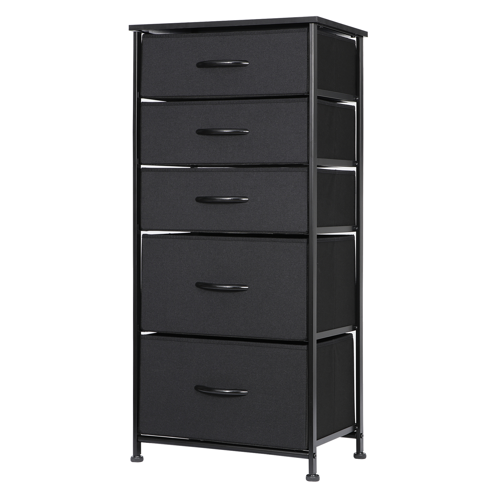 Dresser for Bedroom Fabric Vertical Storage Tower Chest Organizer Unit 5 Drawers