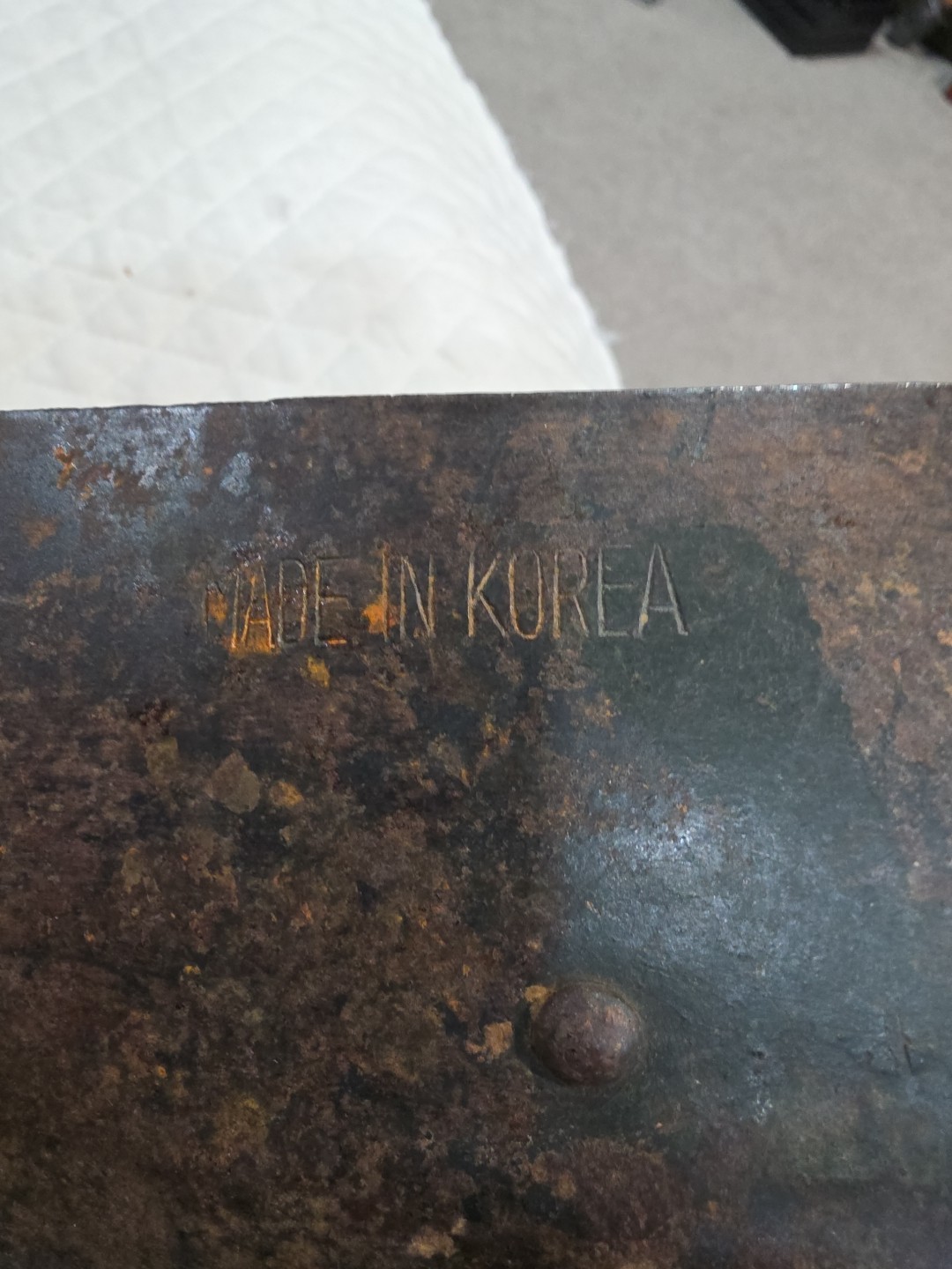 Vintage Original US Military E-TOOL SHOVEL Made In Korea Post WWII