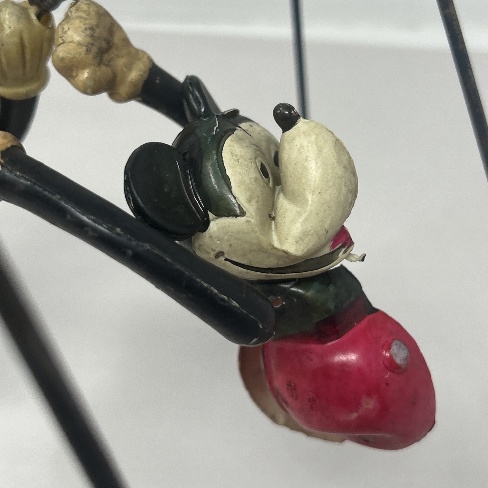 Celluloid Mickey & Minnie Mouse Acrobats Wind Up Toy Vintage Rare Read 1930s