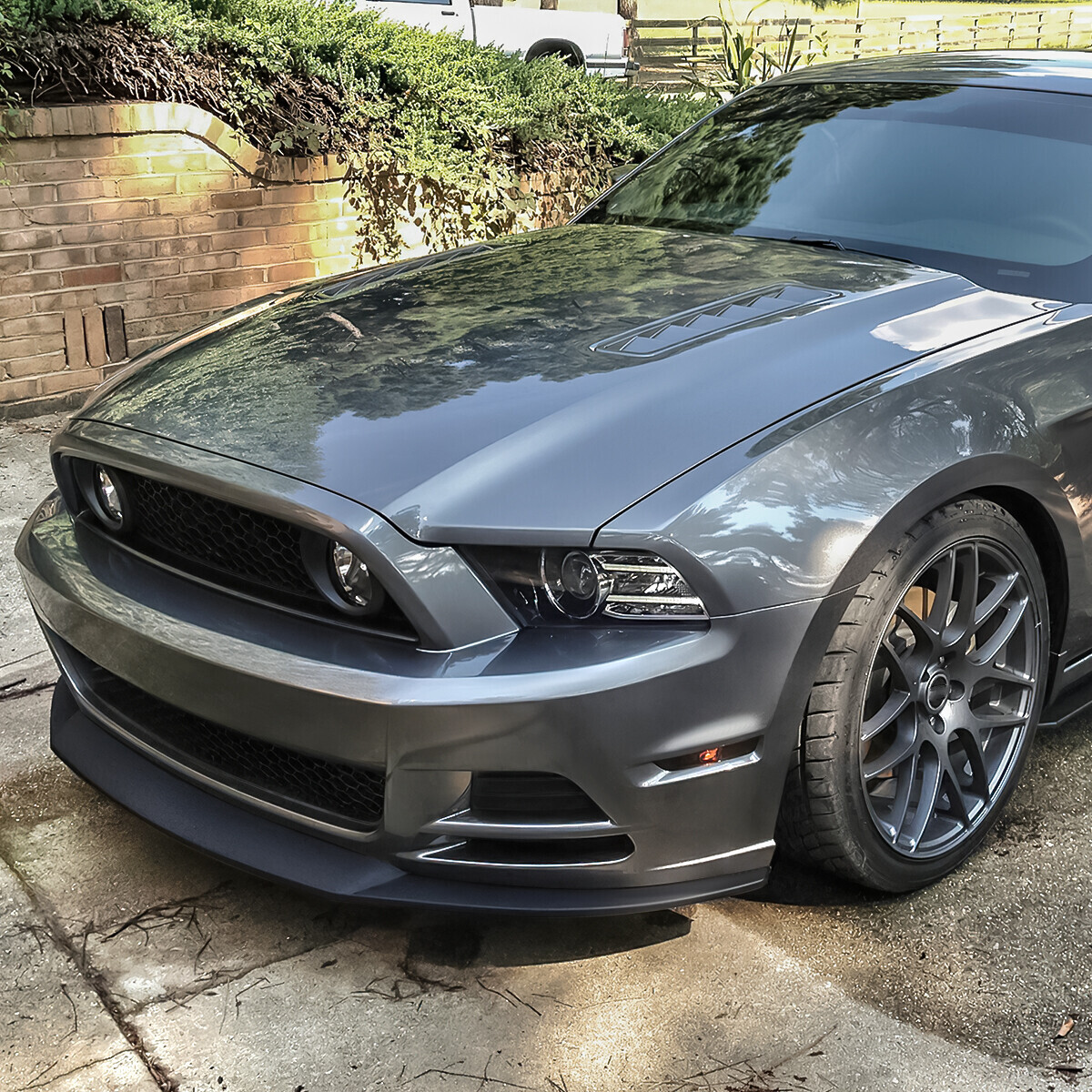 For 13-14 Ford Mustang Matte RP Style Front Lower Bumper Lip Splitter Spoiler