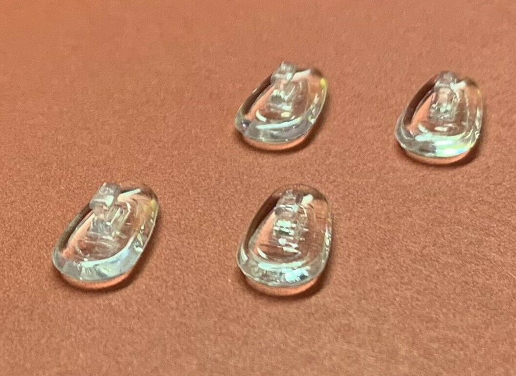 😎 2 Pair:14mm Push-On Snap-In Nose Pads for EyeGlasses Sunglasses Nike Flexon