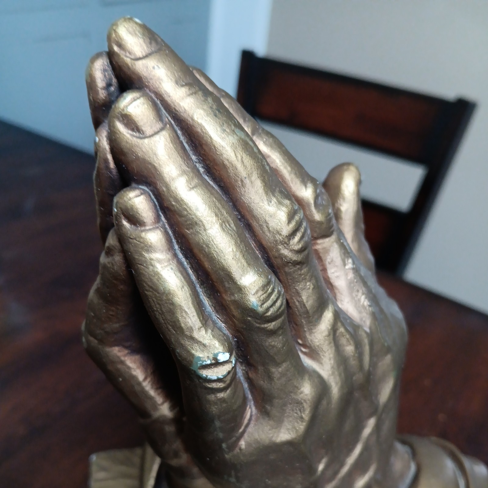 10" 1960 Esco Albrecht Durer's Betende Hande By Brower Praying Hands Sculpture
