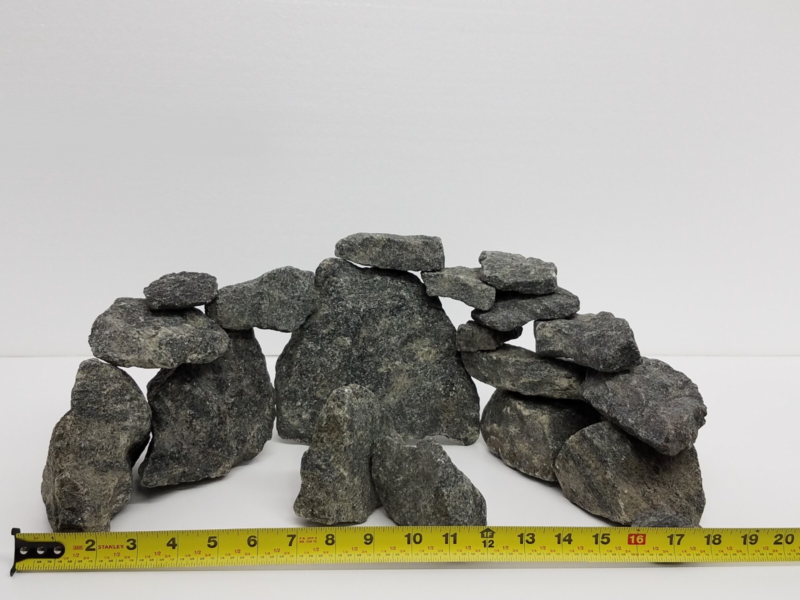 Rocks for Aquarium Stone Decorations 20lbBlack Jagged Granite FishTank Ornaments