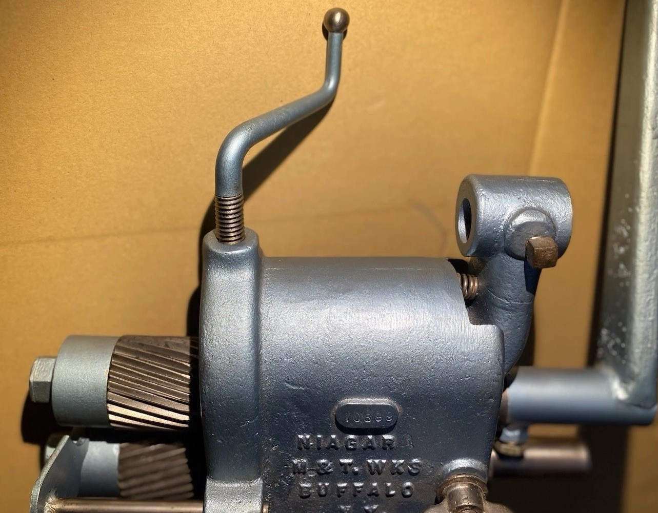 Vintage Niagara Hand Crank Beading & Crimping Rotary Machine Roper Whitney
