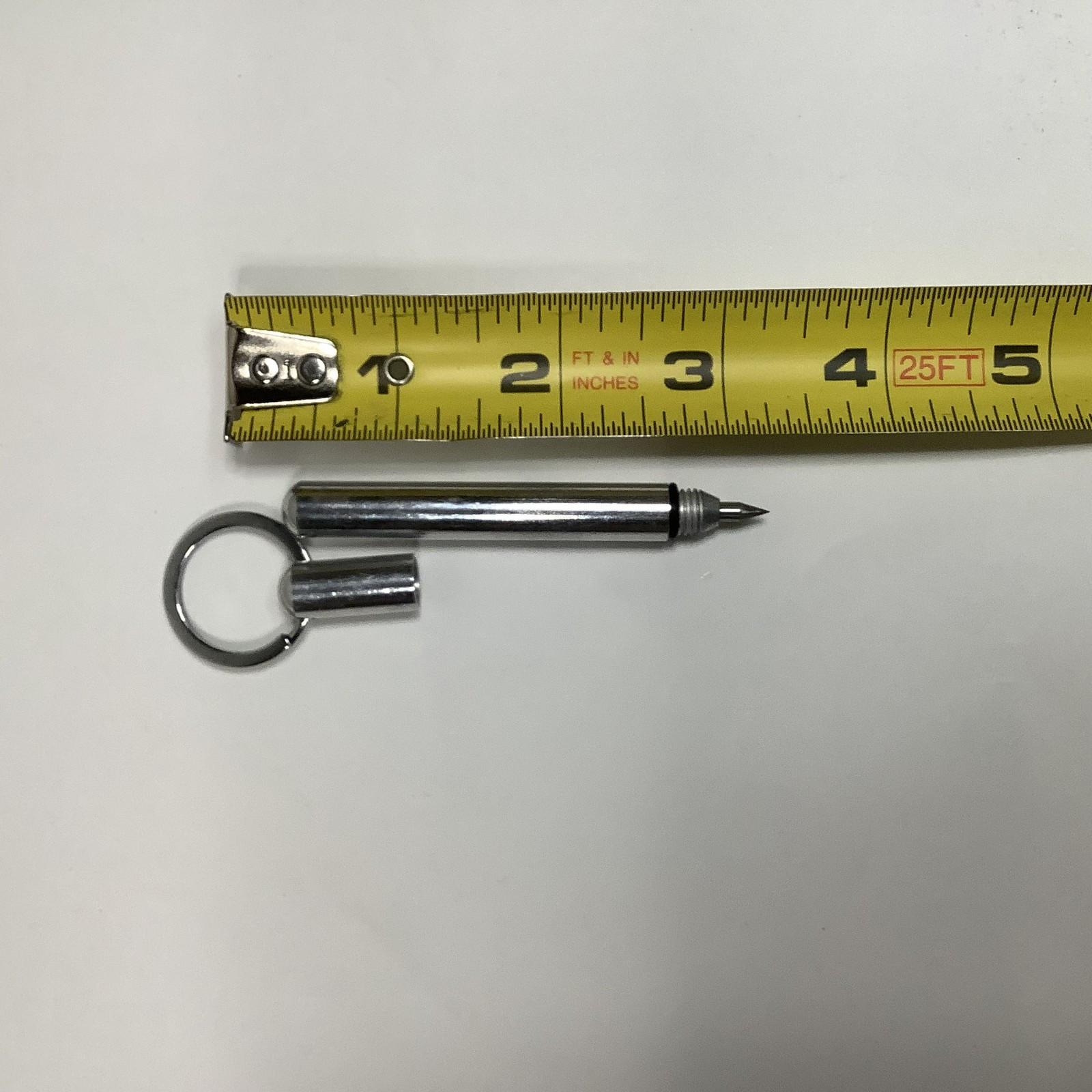 Mini Metal Keychain scribe Portable Pocket Stainless Steel Travel Tool