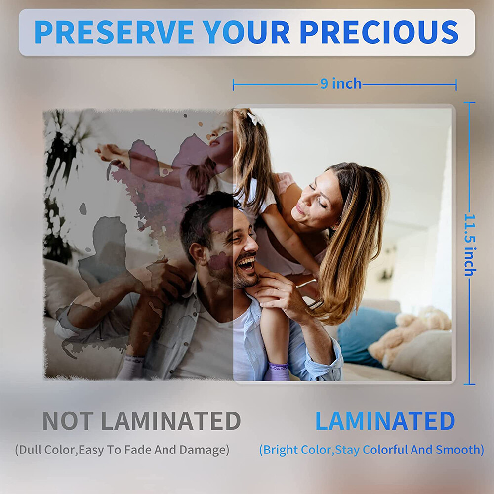 200Pack Thermal Laminating Pouches 5 Mil 9" x 11.5" Letter Size Laminator Sheets